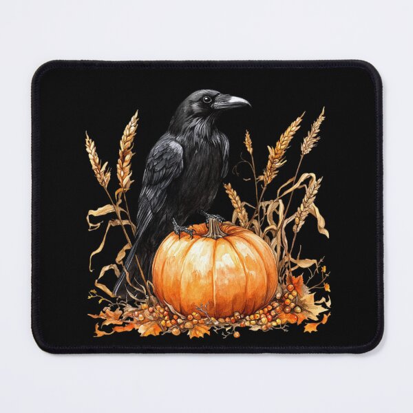 Item preview, Raven Perched on Pumpkin designed and sold by foundthenat.