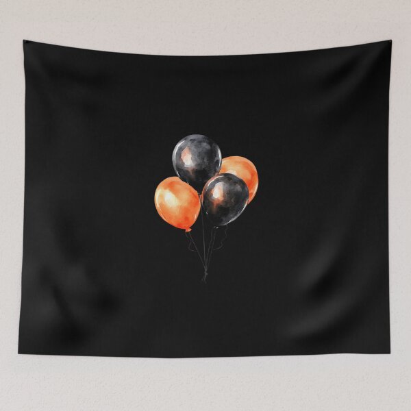 Item preview, Black and Orange Balloons designed and sold by foundthenat.