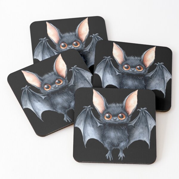 Item preview, Cute Furry Black Bat designed and sold by foundthenat.