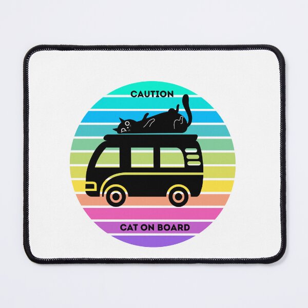 Item preview, Vanlife with a cat designed and sold by ValeGraficArte.