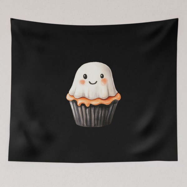 Item preview, Cute Ghost Cupcake designed and sold by foundthenat.