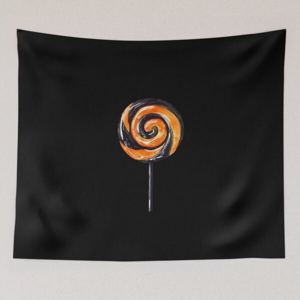 Item preview, Swirled Orange and Black Lollipop designed and sold by foundthenat.