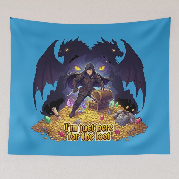 Item preview, Im just here for the loot is all they said designed and sold by Parody-is-King.