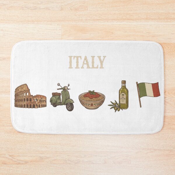 Item preview, Vintage Italy Culture & Travel Icons Retro Flash designed and sold by larbimalki.