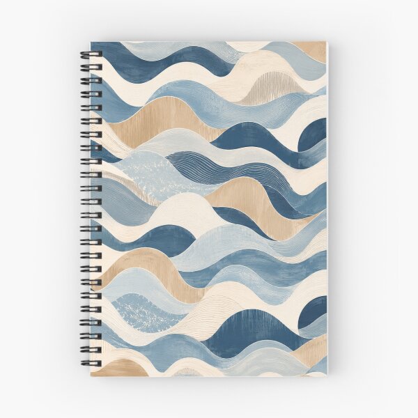 Item preview, Ocean Waves — Navy & Gold Abstract Pattern designed and sold by QCena.