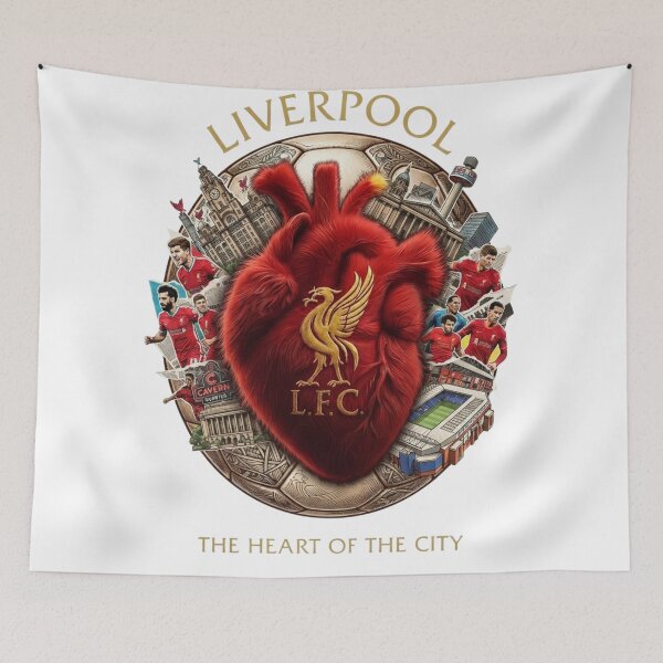 Item preview, Liverpool FC Heart of the City Players and Anfield Collage Art designed and sold by annaarthk.