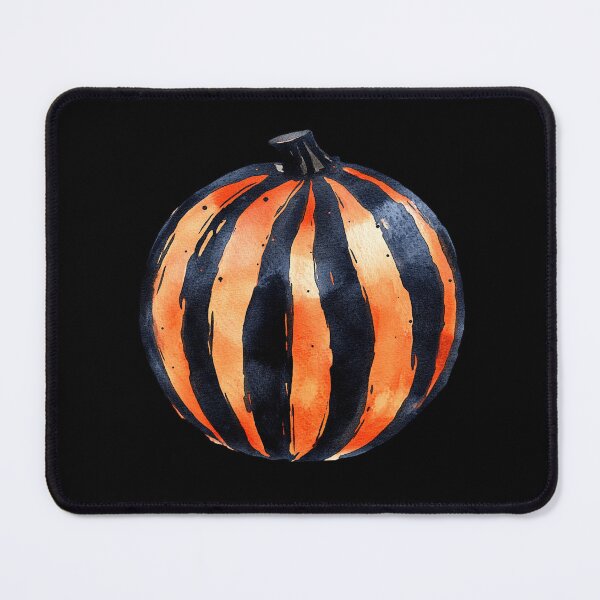 Item preview, Striped Pumpkin on Orange Background designed and sold by foundthenat.