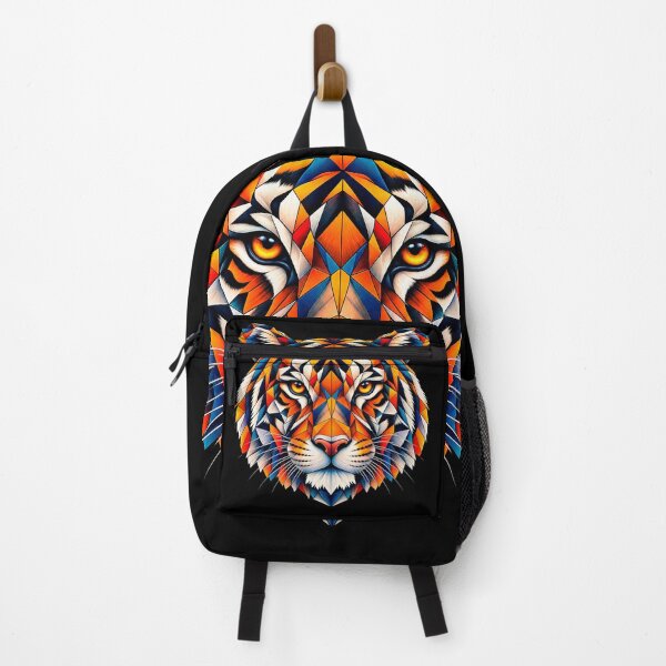 Item preview, ✅ Colorful Geometric Tiger Portrait (Low Poly Art) for Nature and Wildlife Lovers designed and sold by Geometric Art..