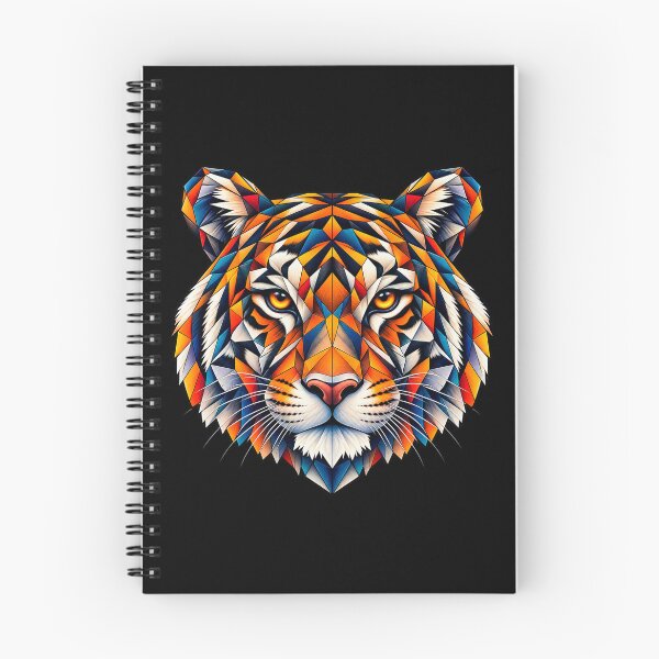 Item preview, ✅ Colorful Geometric Tiger Portrait (Low Poly Art) for Nature and Wildlife Lovers designed and sold by Geometric Art..