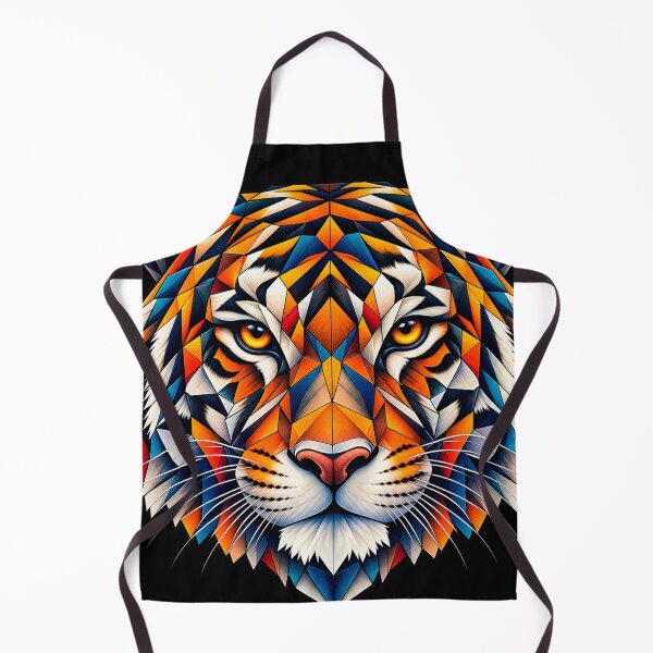 Item preview, ✅ Colorful Geometric Tiger Portrait (Low Poly Art) for Nature and Wildlife Lovers designed and sold by Geometric Art..