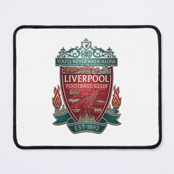 Item preview, Liverpool FC Crest Skyline and City Landmarks Emblem Art designed and sold by annaarthk.