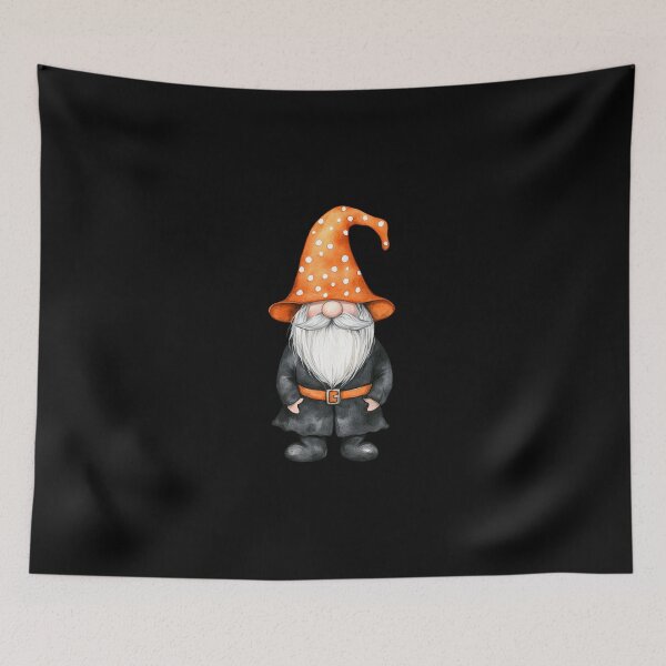 Item preview, Whimsical Gnome with Orange Hat designed and sold by foundthenat.