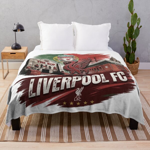 Item preview, Liverpool FC Crest and Anfield Stadium Vintage Collage Art designed and sold by annaarthk.