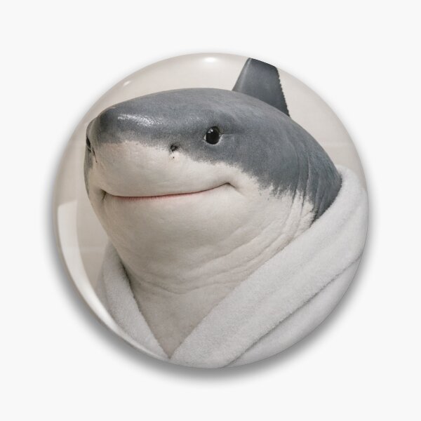 Item preview, Great White Shark Wearing a Bathrobe designed and sold by Sillytoe.