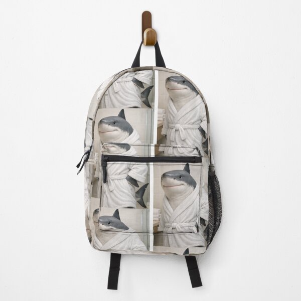 Item preview, Great White Shark Wearing a Bathrobe designed and sold by Sillytoe.