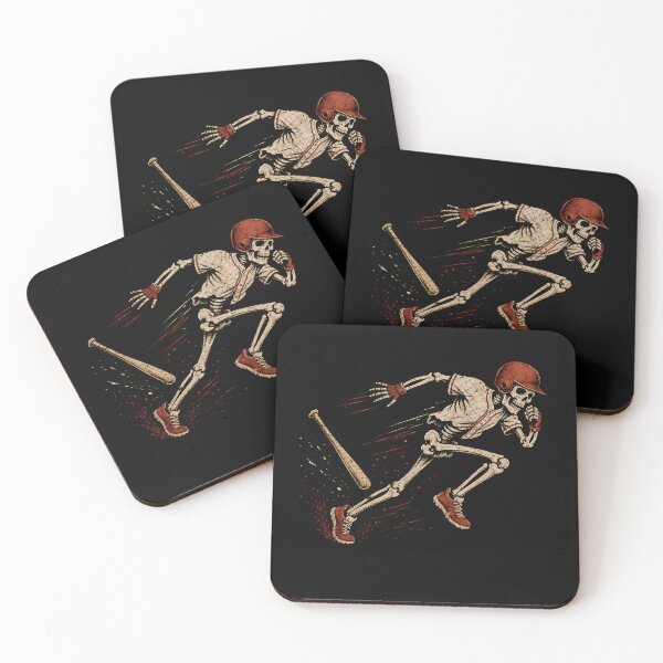 Item preview, Retro Vintage Skeleton Baseball Runner designed and sold by Moizento.