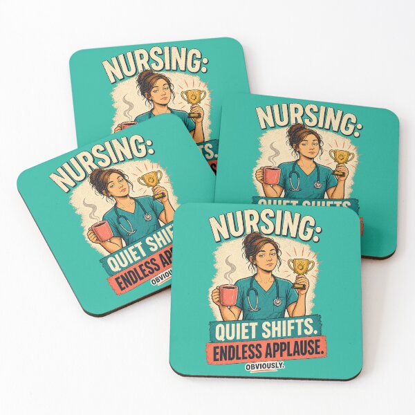 Item preview, Nursing Quiet Shifts Endless Applause Obviously – Sarcastic Nurse Humor designed and sold by SVox.