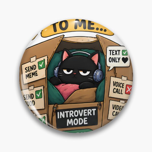 Item preview, Introvert Mode: Text Only Please designed and sold by Social Battery Co..
