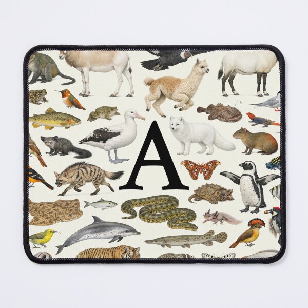 Item preview, Letter A Animal Alphabet Retro Identification Chart designed and sold by kakarikihill.