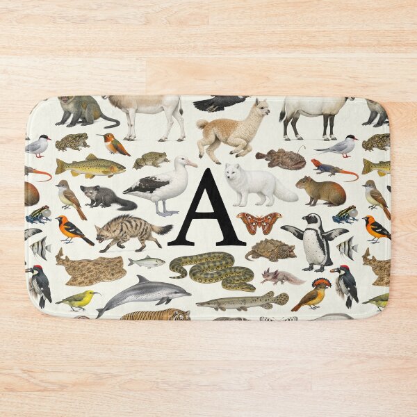Item preview, Letter A Animal Alphabet Retro Identification Chart designed and sold by kakarikihill.