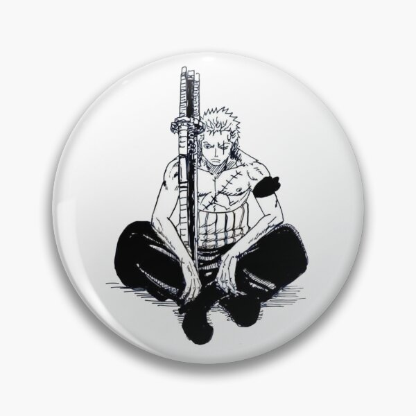 Item preview, Resting Roronoa Zoro - Three Sword Style Anime Aesthetic designed and sold by TheStickLab.
