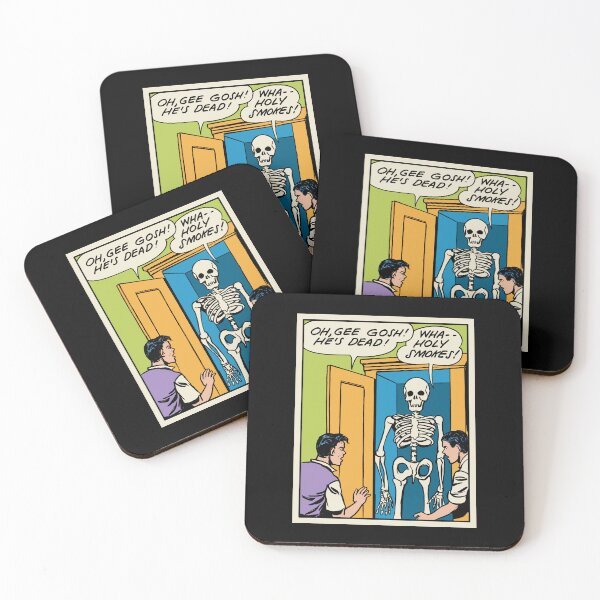 Item preview, Oh Gee Gosh He's Dead • Fully Restored Skeleton In The Closet Retro Pop Art designed and sold by wmxdesign.