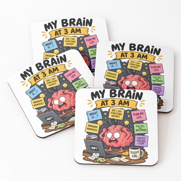 Item preview, My Brain At 3 AM designed and sold by Social Battery Co..