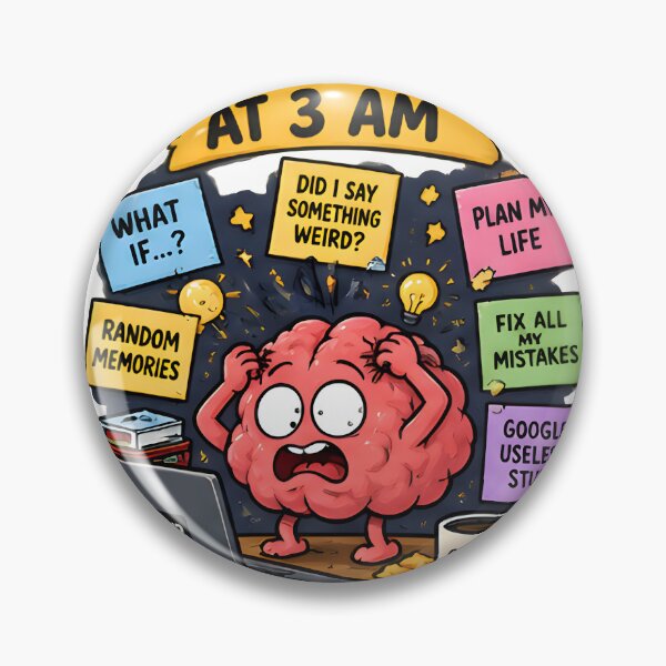 Item preview, My Brain At 3 AM designed and sold by Social Battery Co..