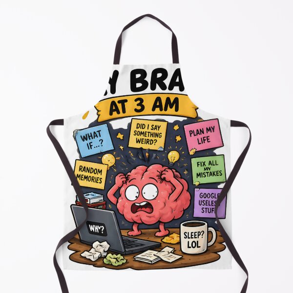 Item preview, My Brain At 3 AM designed and sold by Social Battery Co..