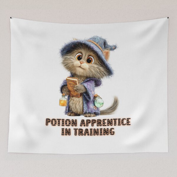 Item preview, Potion Apprentice in Training – Halloween Wizard Creature Art designed and sold by TheAchyArtist.