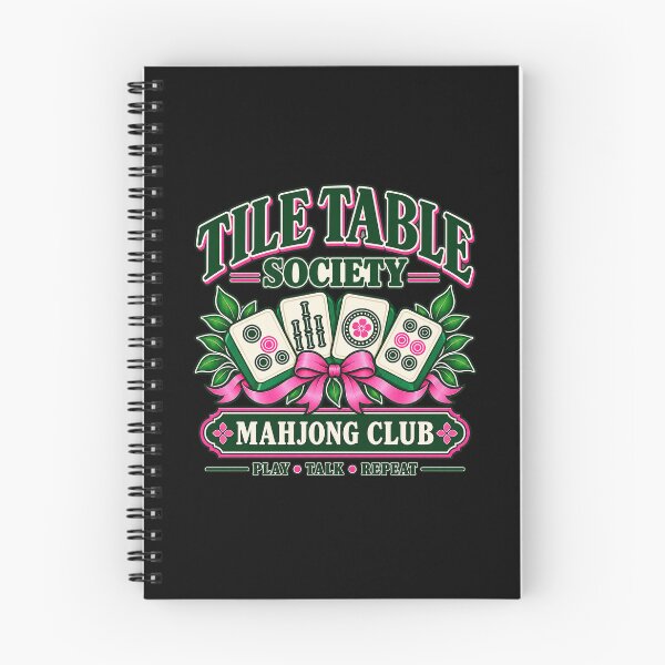 Item preview, Tile Table Society Mahjong Club Vintage Tile Game Design designed and sold by Saad Akchich.