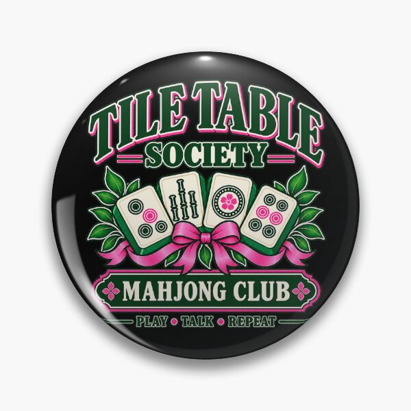 Item preview, Tile Table Society Mahjong Club Vintage Tile Game Design designed and sold by Saad Akchich.