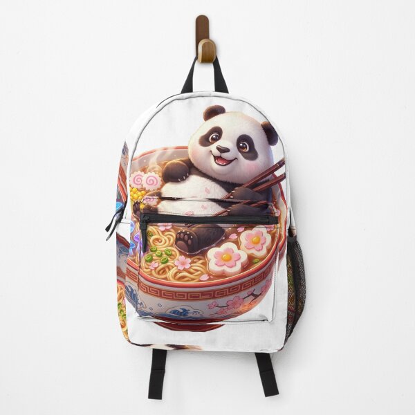 Item preview, Panda relaxing in ramen bowl designed and sold by kidoramagic.