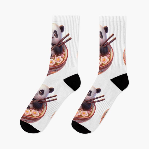 Aperçu de l'œuvre Panda se détend dans un bol de ramen créée et vendue par kidoramagic.
