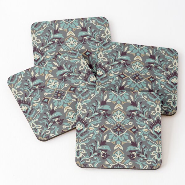 Item preview, 4 Aesthetic Vintage Abstract Floral Seamless Pattern Art designed and sold by ART ATTACK ZONE.