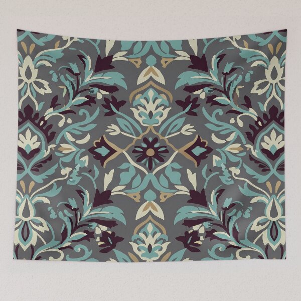 Item preview, 4 Aesthetic Vintage Abstract Floral Seamless Pattern Art designed and sold by ART ATTACK ZONE.