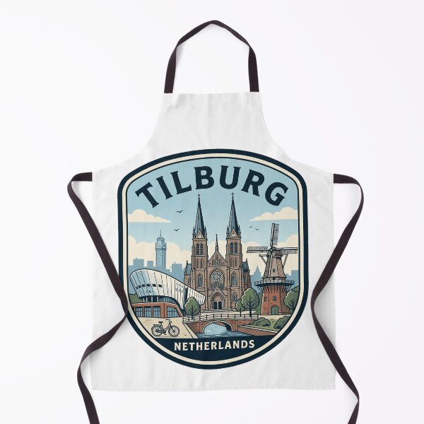 Artikelvorschau, Retro Tilburg Niederlande Stadtbild Reiseabzeichen entworfen und verkauft von k3rstman1.