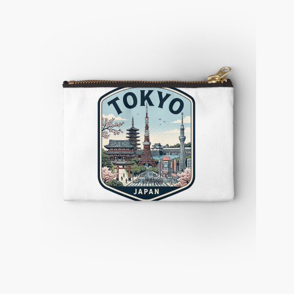 Item preview, Tokyo Japan Travel Souvenir Retro Skyline Badge designed and sold by k3rstman1.