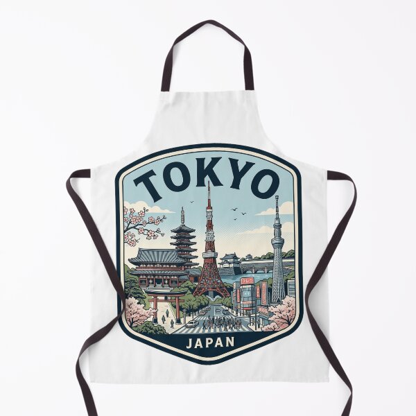 Item preview, Tokyo Japan Travel Souvenir Retro Skyline Badge designed and sold by k3rstman1.