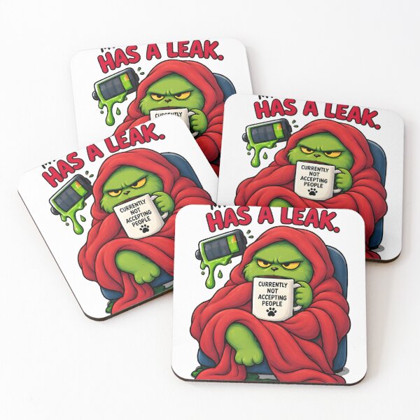 Item preview, My Social Battery Has a Leak designed and sold by Social Battery Co..