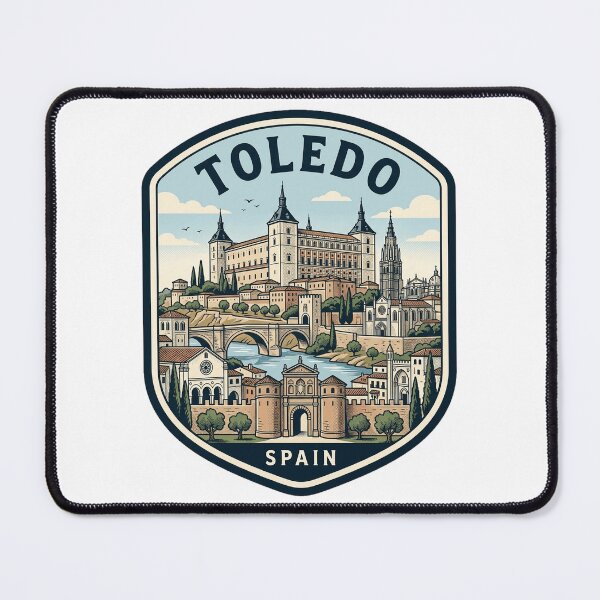 Item preview, Toledo Spain Vintage Travel Badge Skyline designed and sold by k3rstman1.