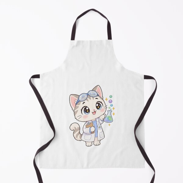 Item preview, Curious Scientist Cat With Flask designed and sold by HoopeStylee.