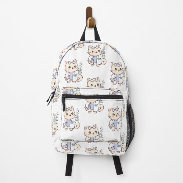 Item preview, Kawaii Cat Scientist Making Discoveries designed and sold by HoopeStylee.