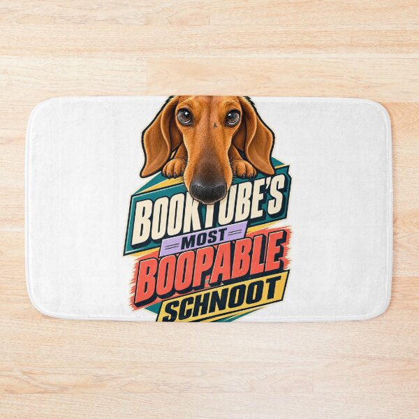 Item preview, BookTube’s Most Boopable Schnoot - Dachshund Book Lover Logo designed and sold by Dartmouth Park.