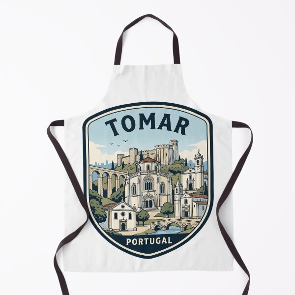 Item preview, Tomar Portugal Vintage Travel Badge Illustration designed and sold by k3rstman1.
