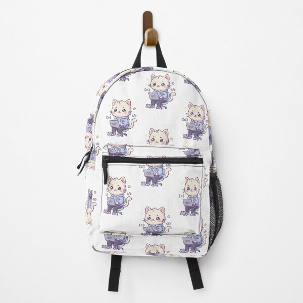 Item preview, Lindo gato programador codificando en su computadora portátil. designed and sold by HoopeStylee.