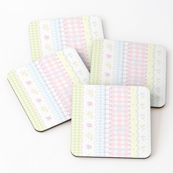 Item preview, Striped floral lace bow gingham pattern designed and sold by SimplebutSweet.