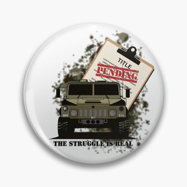 Item preview, The Struggle Is Real – Title Pending Tee | Off-Road Vehicle Humor Design designed and sold by SIGNAL & BLOOM.