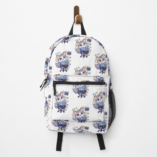 Item preview, Kawaii Cat Programmer Coding Away designed and sold by HoopeStylee.