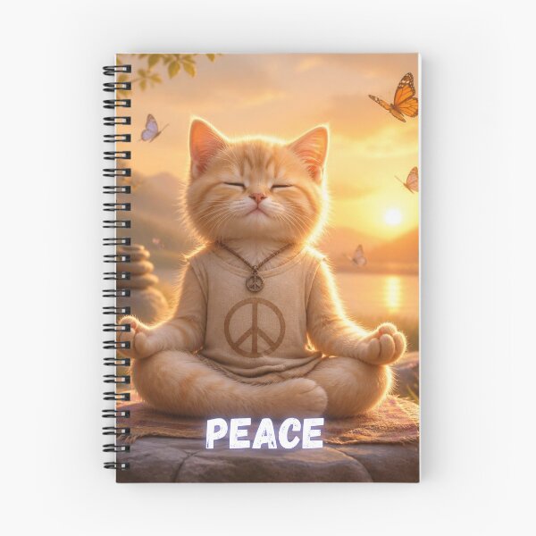Item preview, Peace Zen Yoga Cat - Funny Meditating Kitten designed and sold by SALVO180674.